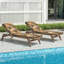 Coussin de patio d'extérieur 3 po Peenoke