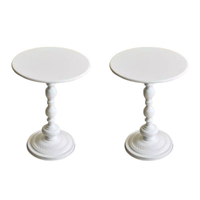 Atalia Pedestal Side Table Set