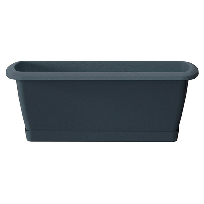 Aarik Planter Box, Black, 15cm H x 68.8cm W x 18.4cm D