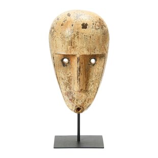 African Wooden Mask On Stand