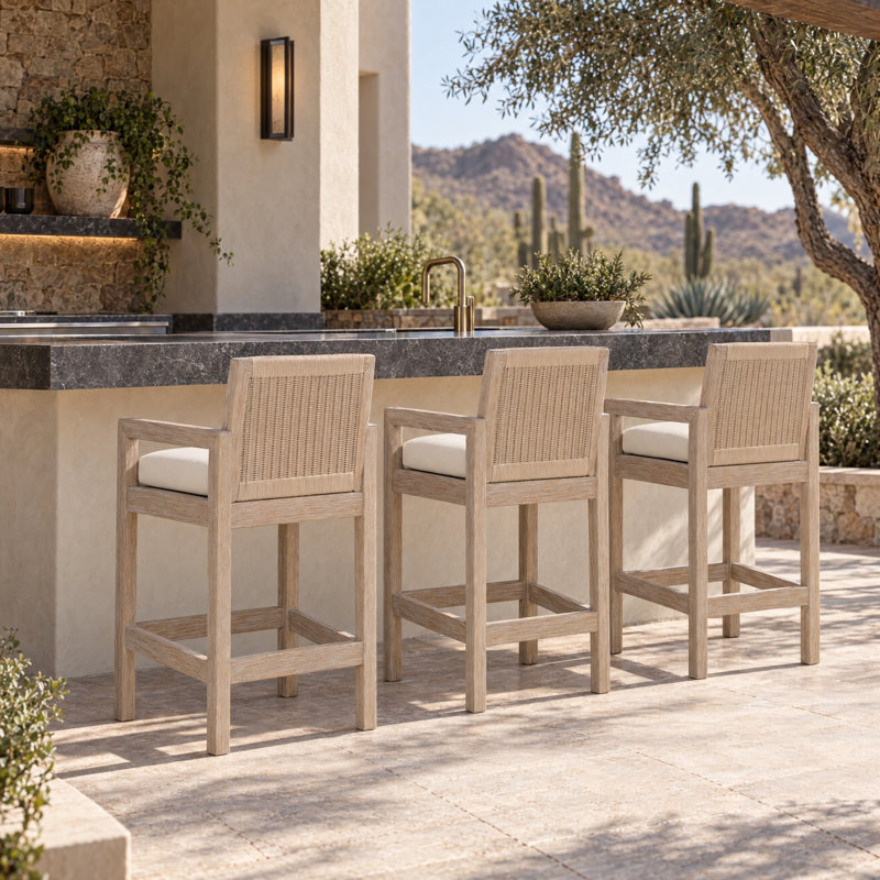 Sedona Barstool in Canvas Canvas, No Welt