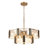 15- Light 31.5’’ W Dimmable Textured Gold Dining Room Chandelier for High Ceiling