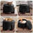  Faux Leather Upholstered Round Ottoman with Storage-411347288