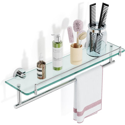 Glass Bathroom Shelves