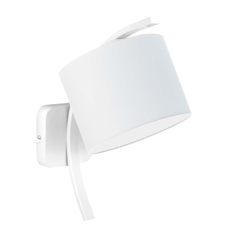 Artimon Steel Armed Sconce, White, White