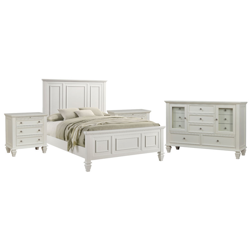 Sterling Cream White Queen 4-piece Bedroom Set