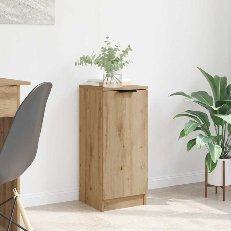 Sideboard Engineered Wood Side Cabinet Home Organiser Cupboard Highboard, Artisan Oak