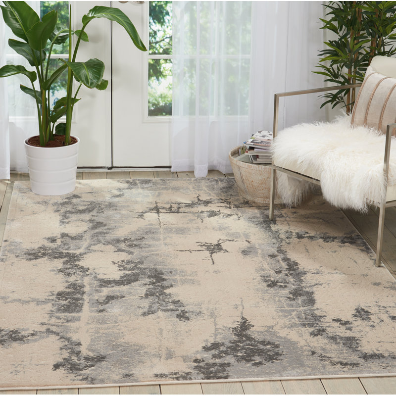 West Tisbury Abstract Hand Woven Area Rug, Rectangle 244 x 318cm