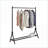 Garment Racks Industrial Vintage Metal Clothing Rack with Shoe Storage | Black | Bedroom-2086319932