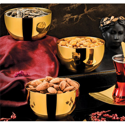 Premium Stainless Steel Bowl Set (3 Pieces), Silver, 3.5 x 3.5 x 2.2 inches | 100% Dishwasher Safe, Durable & Stylish for Kitchen Prep & Serving