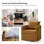 Fauteuil demi-tonneau pivotant de style moderne l 29 po Nicha-1351254966