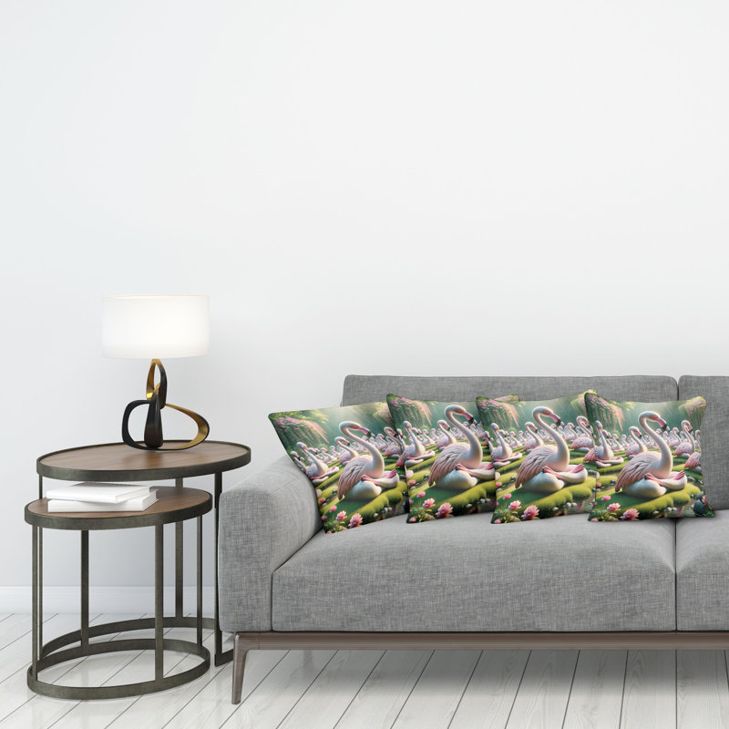 Fabric Reversible Throw Pillow, 24"H x 24"W