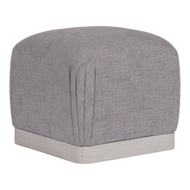 Nola Square Ottoman, Nomad Slate, Dove Gray