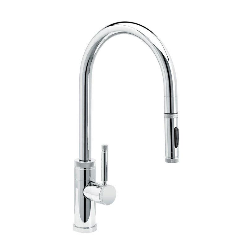 Industrial Plp Pulldown Faucet -Toggle Sprayer, Chrome