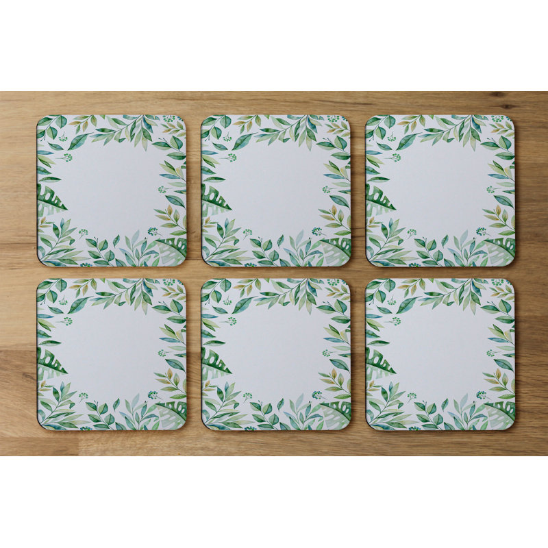 Square 6 Piece Coaster Set