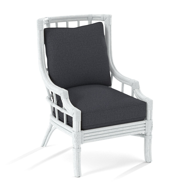 Seville Armchair, Basic Navy; 0317-61, Frost White