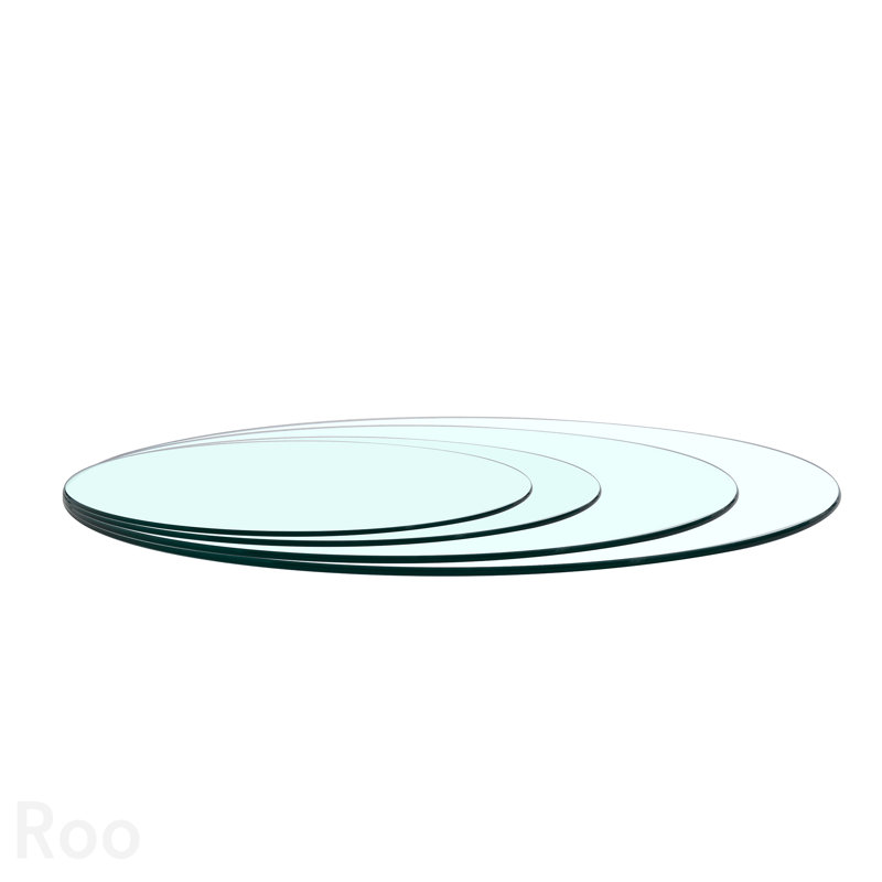Plateau en verre trempé - 39,3 po rond, 3/8 po d'épaisseur