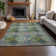 Premium Machine Washable Cerrito AMF557 Green Rug