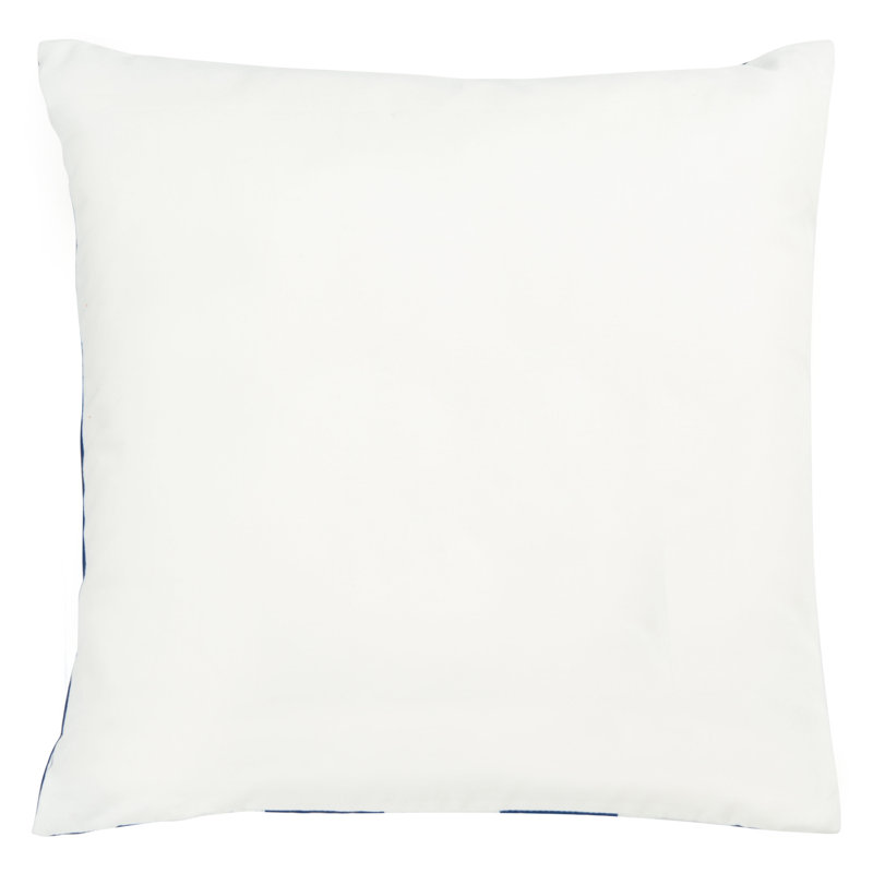 Macie Navy and White Striped 18" Outdoor Pillow