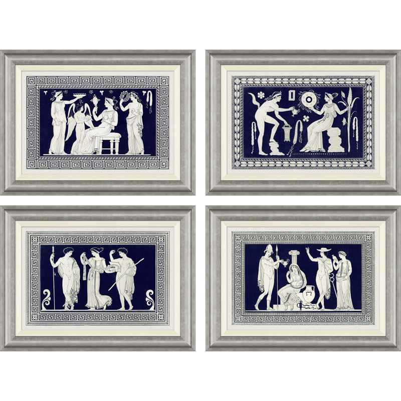 Athenian Vase Designs Print by David Phoenix