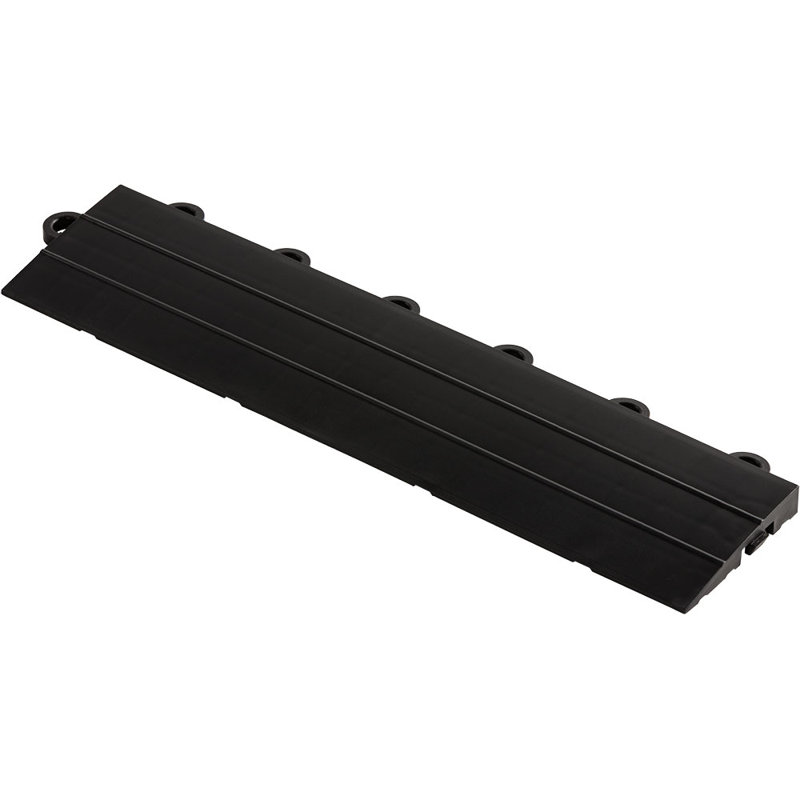 Swisstrax 12-Series Looped Threshold Ramp, Jet Black