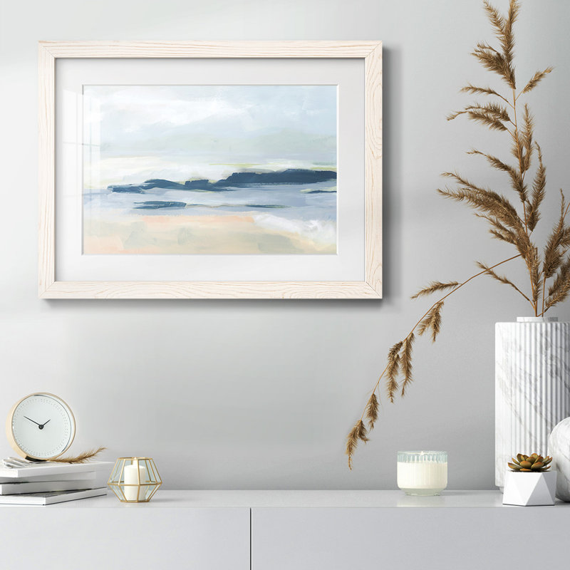 Côte de Matala I, Cadre blanc, 22" H x 32" W x 1.5" D