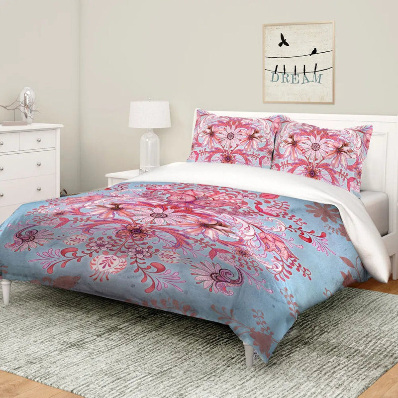 Pink Kaleidoscope Comforter, Twin Extra Long Comforter