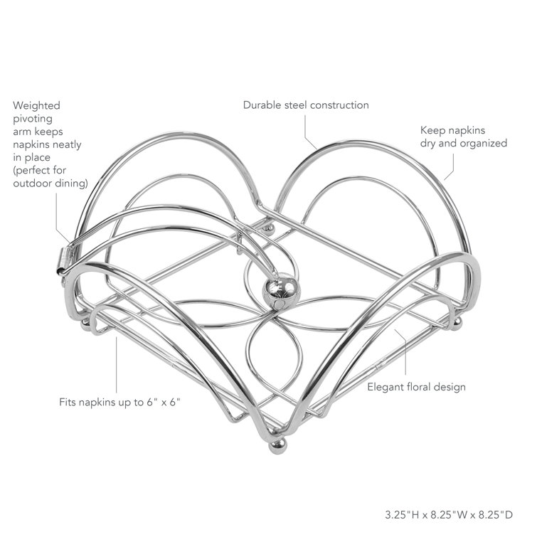 Stainless Steel Standing Napkin Holder Latitude Run