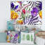 Fleurs tropicales rétro - Impression sur toile-59915629-59915630