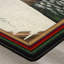 Capitonnage rouge/vert/brun Tapis décoratif-2129076620