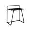 Table de travail moderne pour bureau à domicile, longueur 30 po, stratifié noir avec pieds en métal-530040664