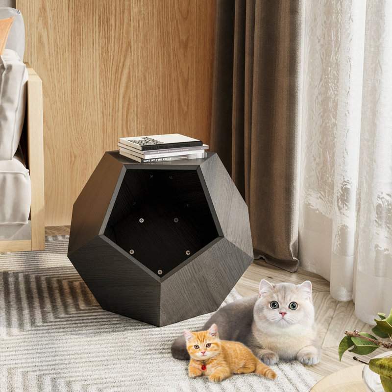 Table d'appoint 25,98 po, Noir brun