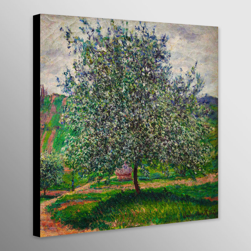 The Apple Tree by Claude Monet - Wrapped Canvas Art Prints, 30cm H x 30cm W