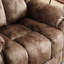 Fauteuil inclinable manuel pivotant de 39 po de largeur avec rembourrage vibrant à 8 points et télécommande-1111166901