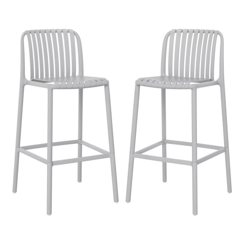 Tabouret de bar 29,5 po, Gris