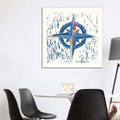 Nautical Collage I by Courtney Prahl - Wrapped Canvas Painting
