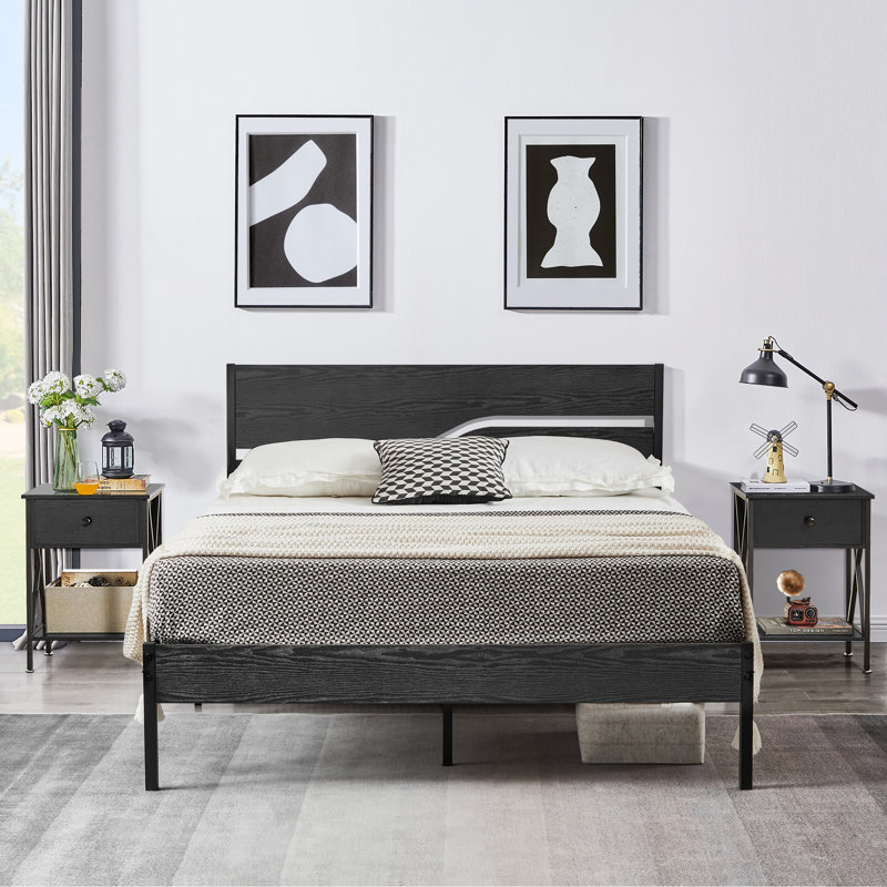 Iron Platform 3 Piece Bedroom Set, Full