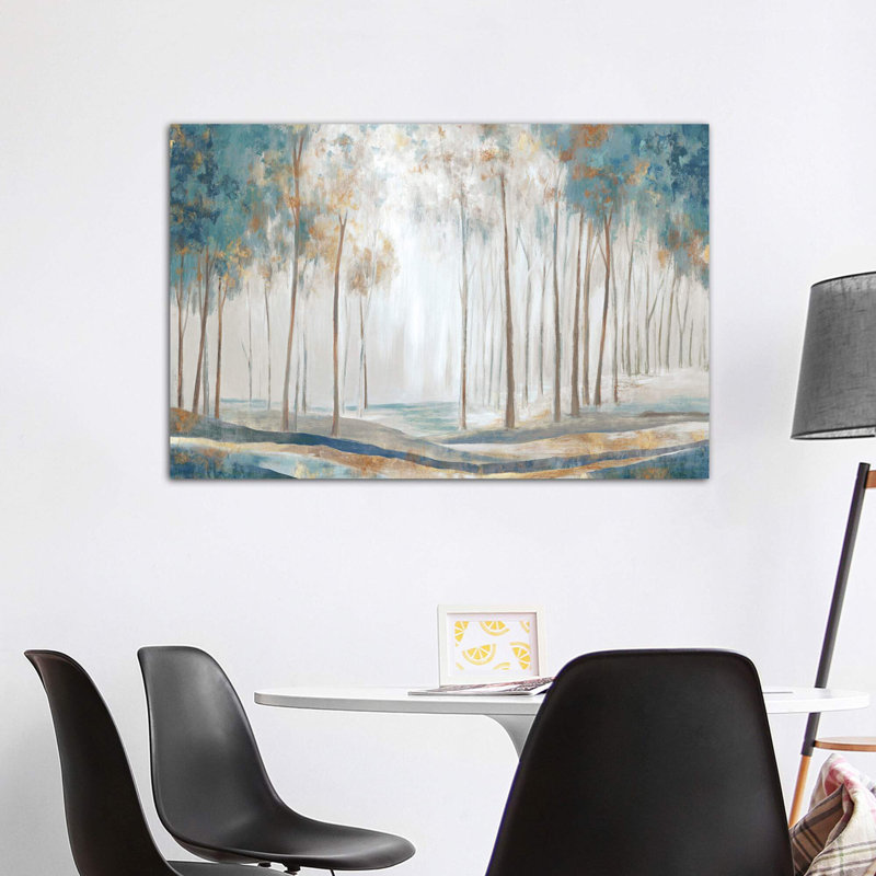 White Rays by Eva Watts - Wrapped Canvas Painting, 152.5 cm H x 101.5 cm W