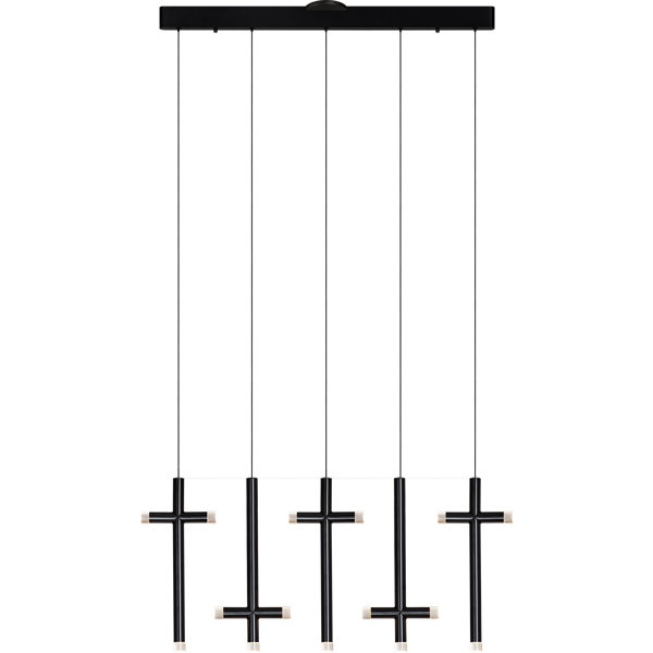 Hokku Designs Kerzman 5 - Light Led Unique Statement Pendant 