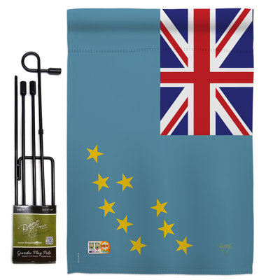 Double Sided 18.5'' H x 13'' W Polyester Flag Set