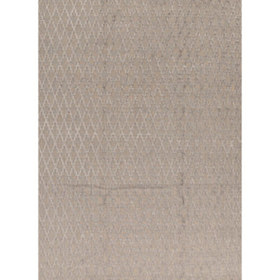 Wool Geometric Area Rug in Gray