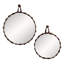 Powell Leather Framed Mirror-1526194151
