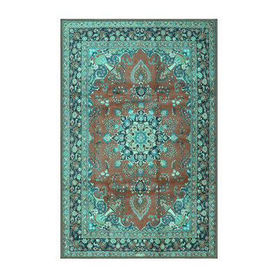 Chierene Performance Oriental Indoor Rug