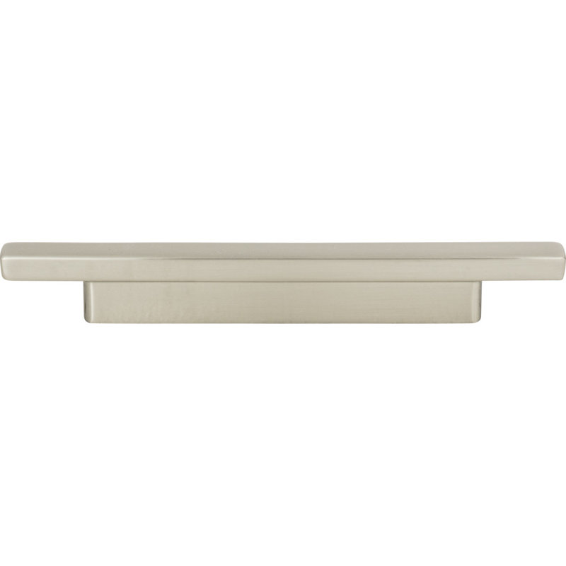 Brushed Nickel Modern Bar Pull with Mounting Hardware