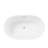 47'' Acrylic Freestanding Bathtub-Acrylic Soaking Tubs, White Bathtub, Oval Shape Freestanding Bathtub With Chrome Overflow And Pop-Up Drain CUPC Certificate