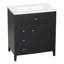 Meuble-lavabo noir 30 po avec lavabo-543679674