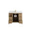 Teck d'Atlanta 42 po X P 22 po De meuble-lavabo simple D Quartz-110360365
