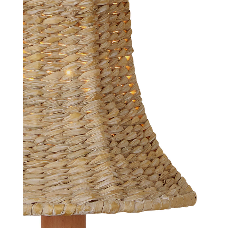 Bell Whitewashed Chandelier Shade, Natural