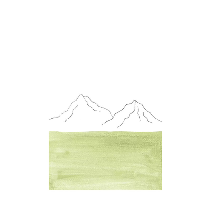 Minimal Green Landscape - Painting on Canvas, Wrapped Canvas, 101.6cm H x 66.04cm W x 1.91cm D