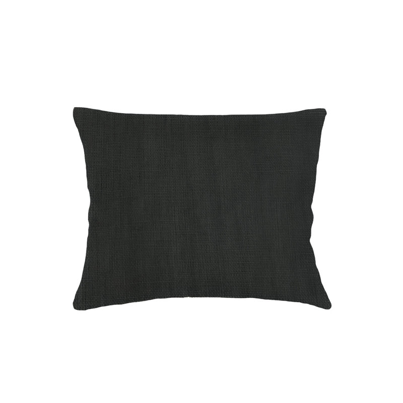 Linen Pillow Cover, Black